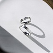 Обручальное кольцо из белого золота 210-000-355