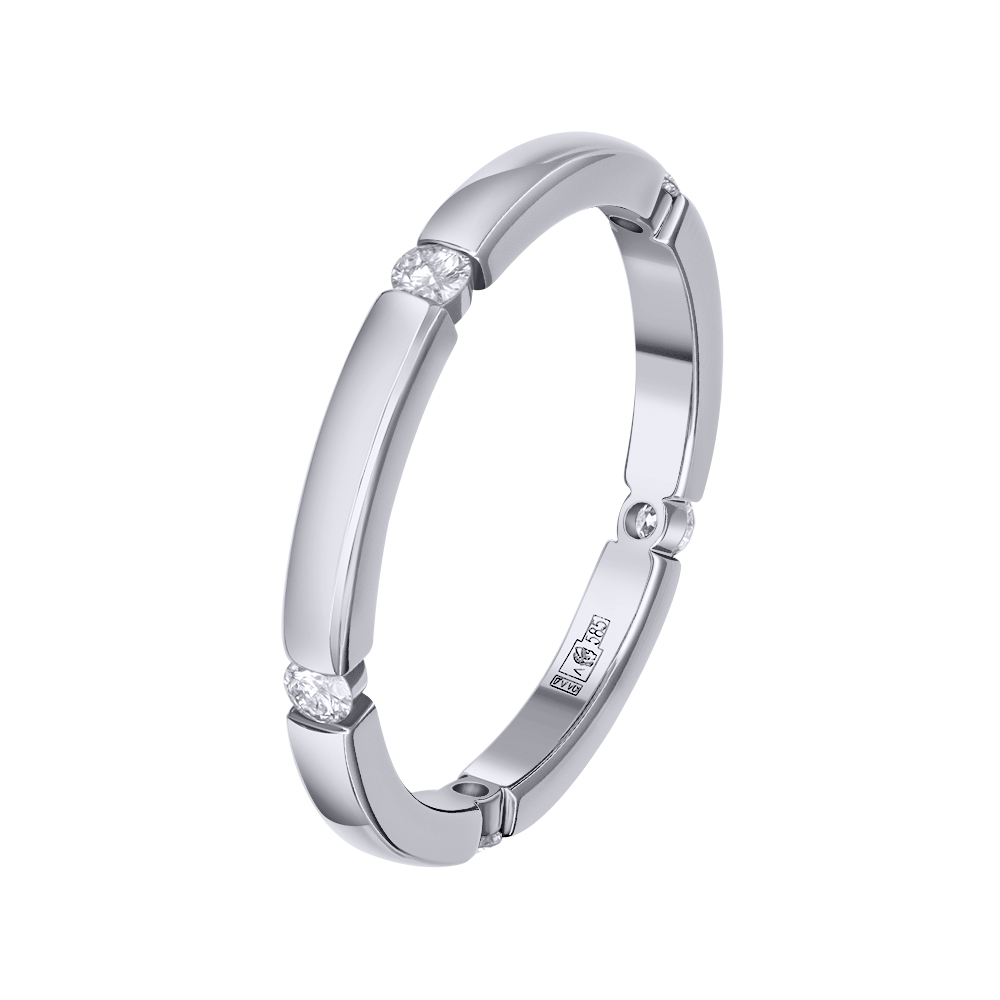 Кольцо из золота с бриллиантами 921557Б