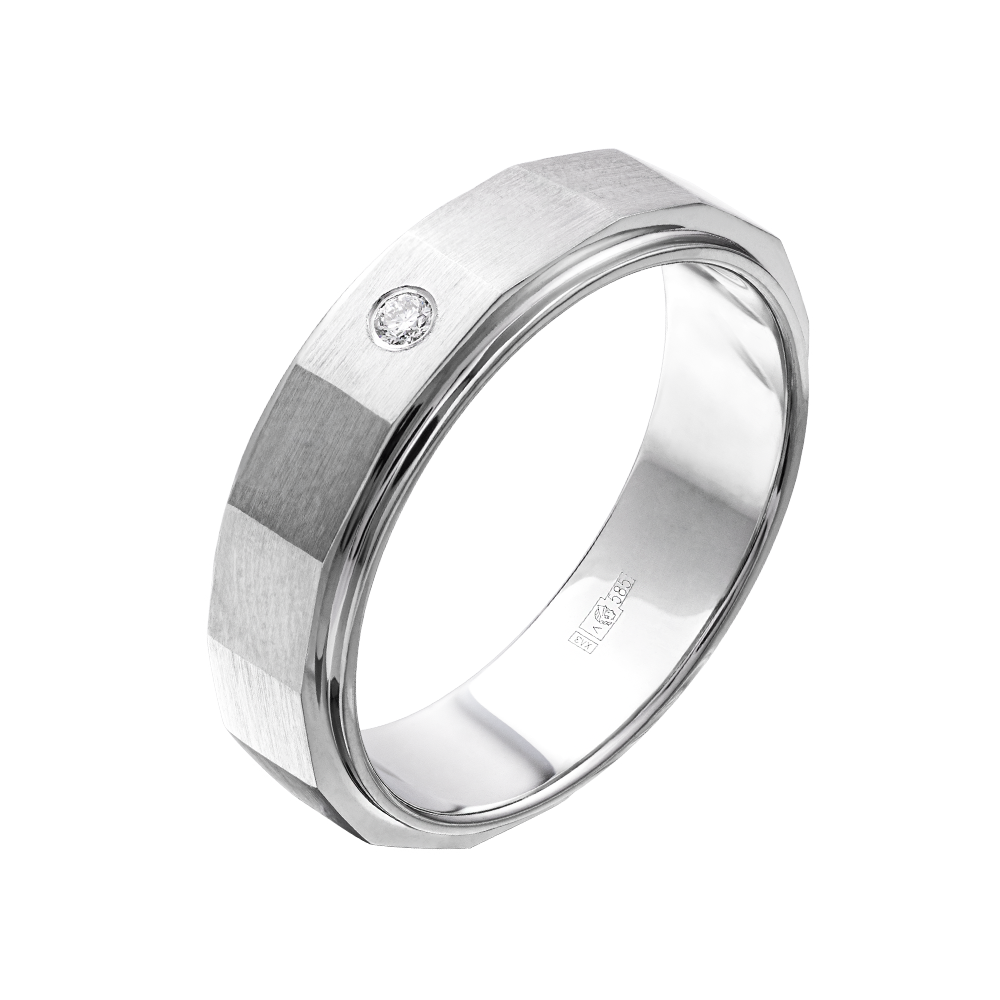 Кольцо из золота с бриллиантом 921587Б