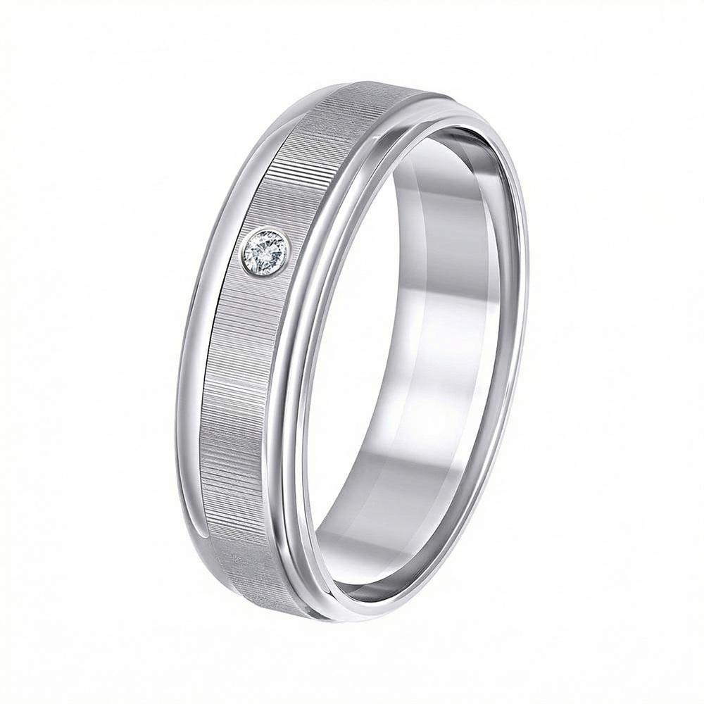 Обручальное кольцо с бриллиантом 212-010-975