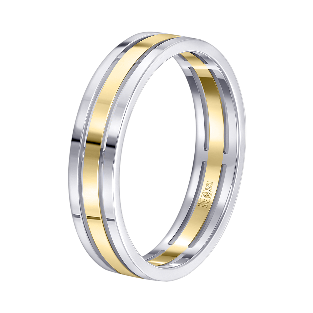 Кольцо из комбинированного золота 9311124