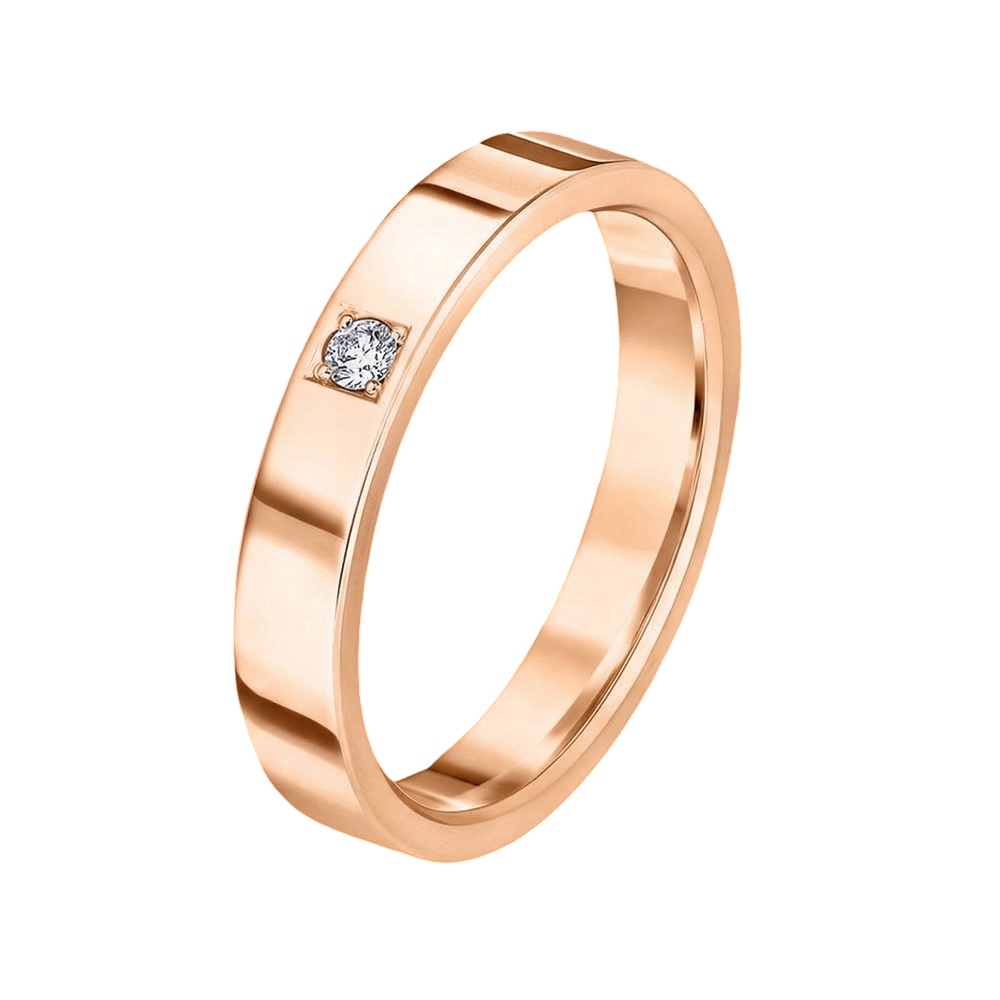 Обручальное кольцо из красного золота 202-010-308