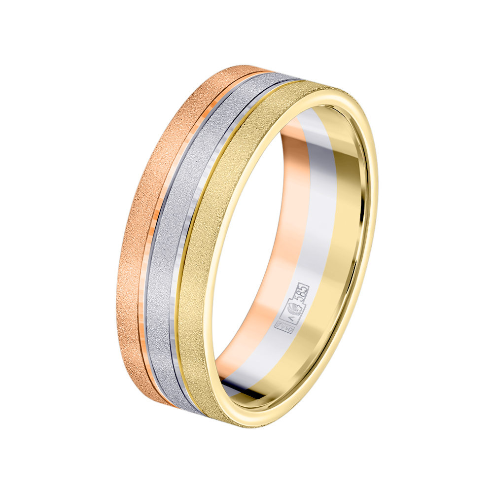 Обручальное кольцо из золота (синтеринг) 490-000-983