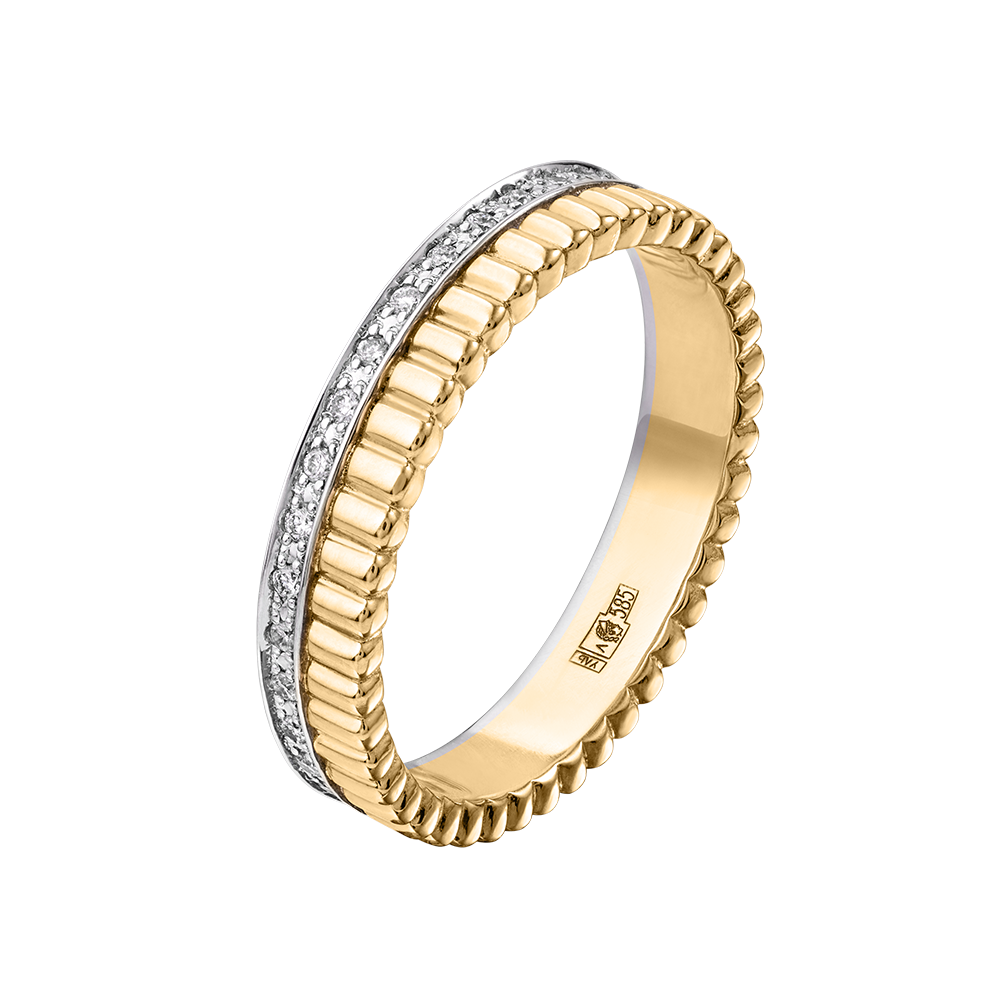 Кольцо из золота с бриллиантами 931479Б