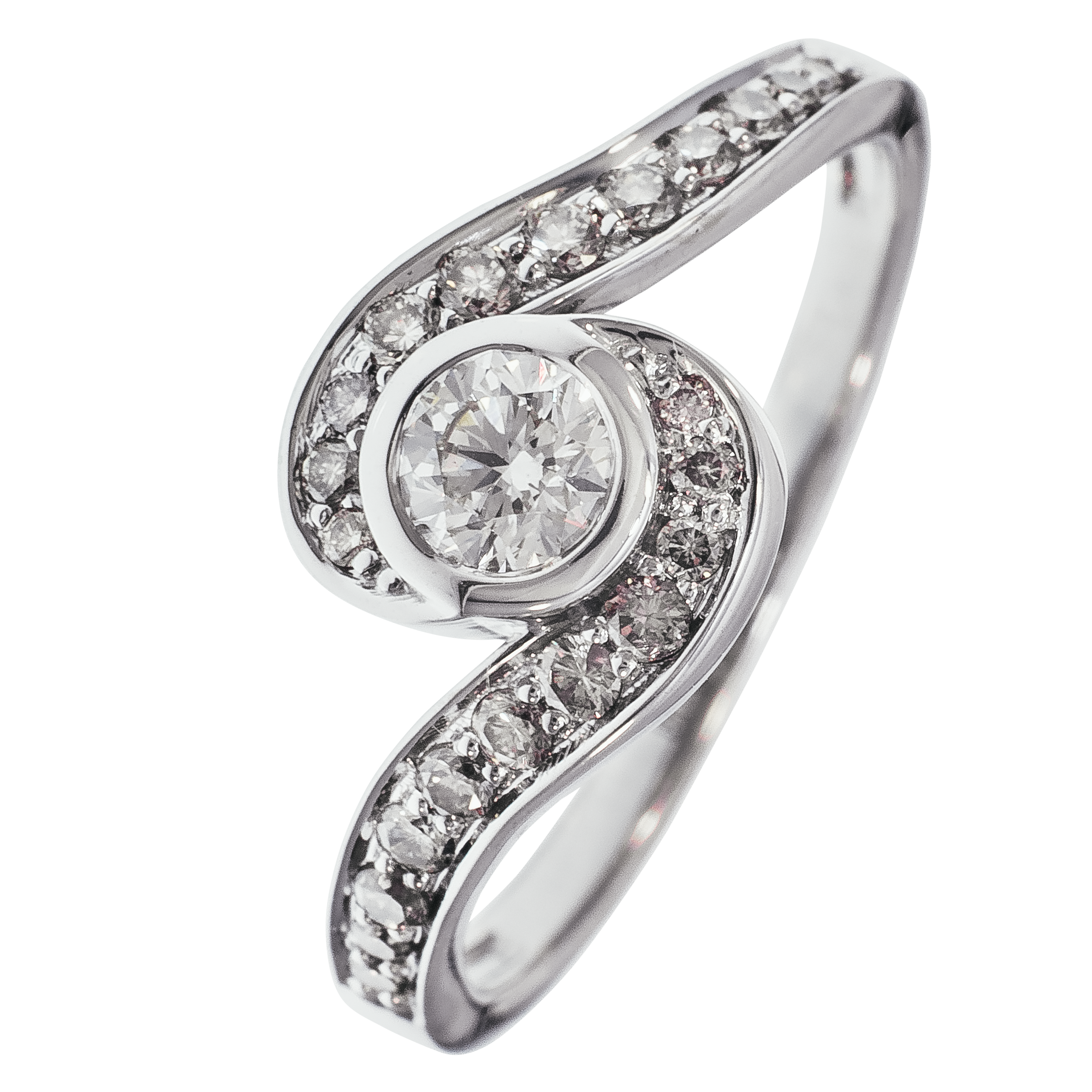 Кольцо из золота с бриллиантами 921342Б