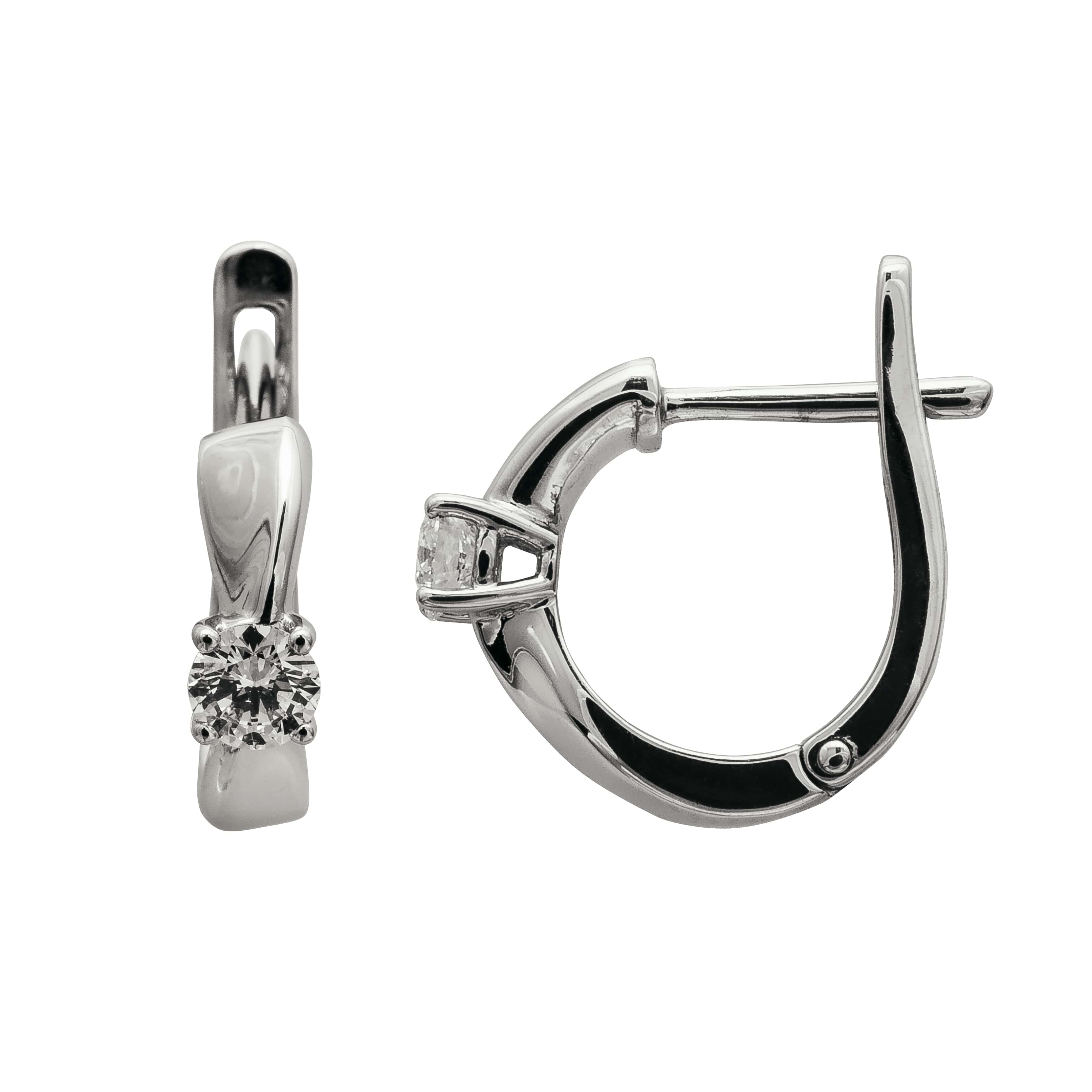 Серьги из белого золота 922470Б