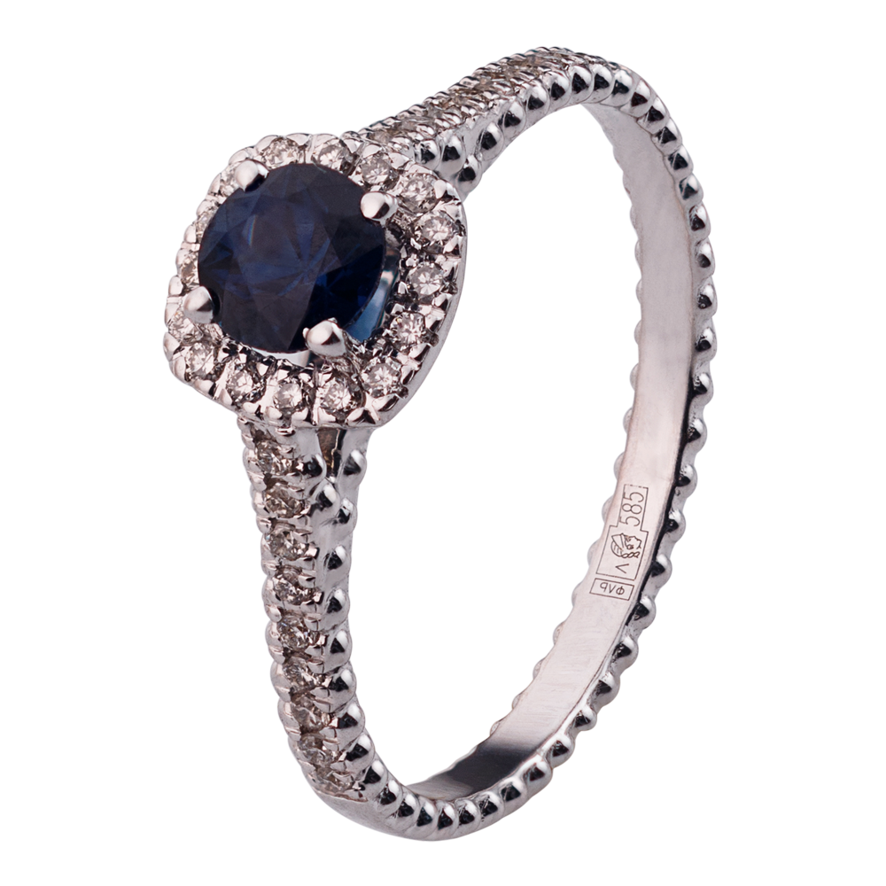 Кольцо из белого золота 921269С