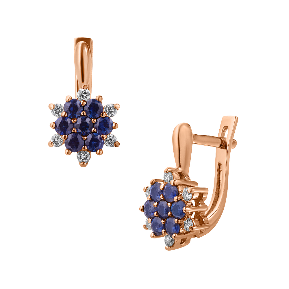 Серьги из золота 585 пробы 912004С