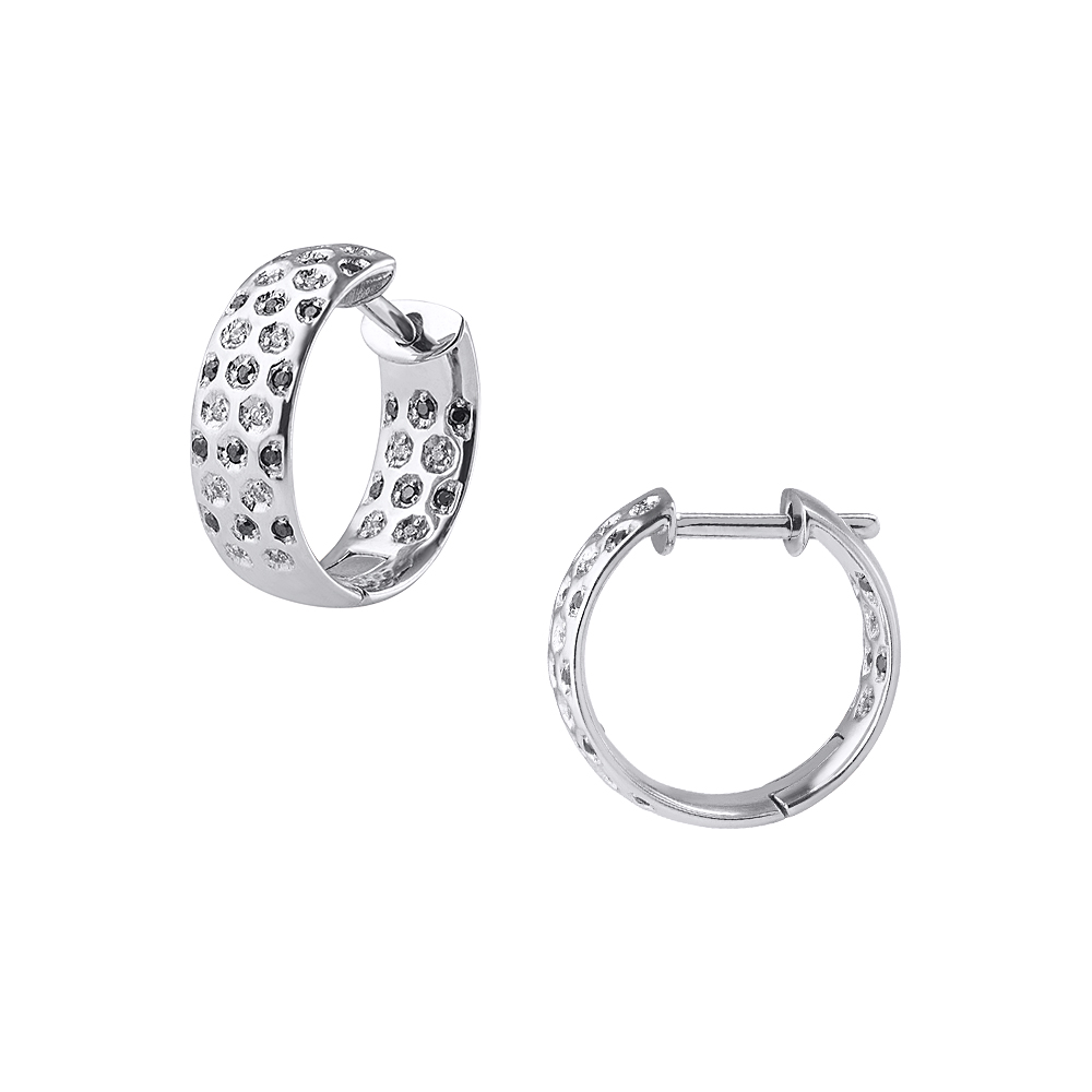 Серьги из золота 585 пробы с бриллиантами 922755Б