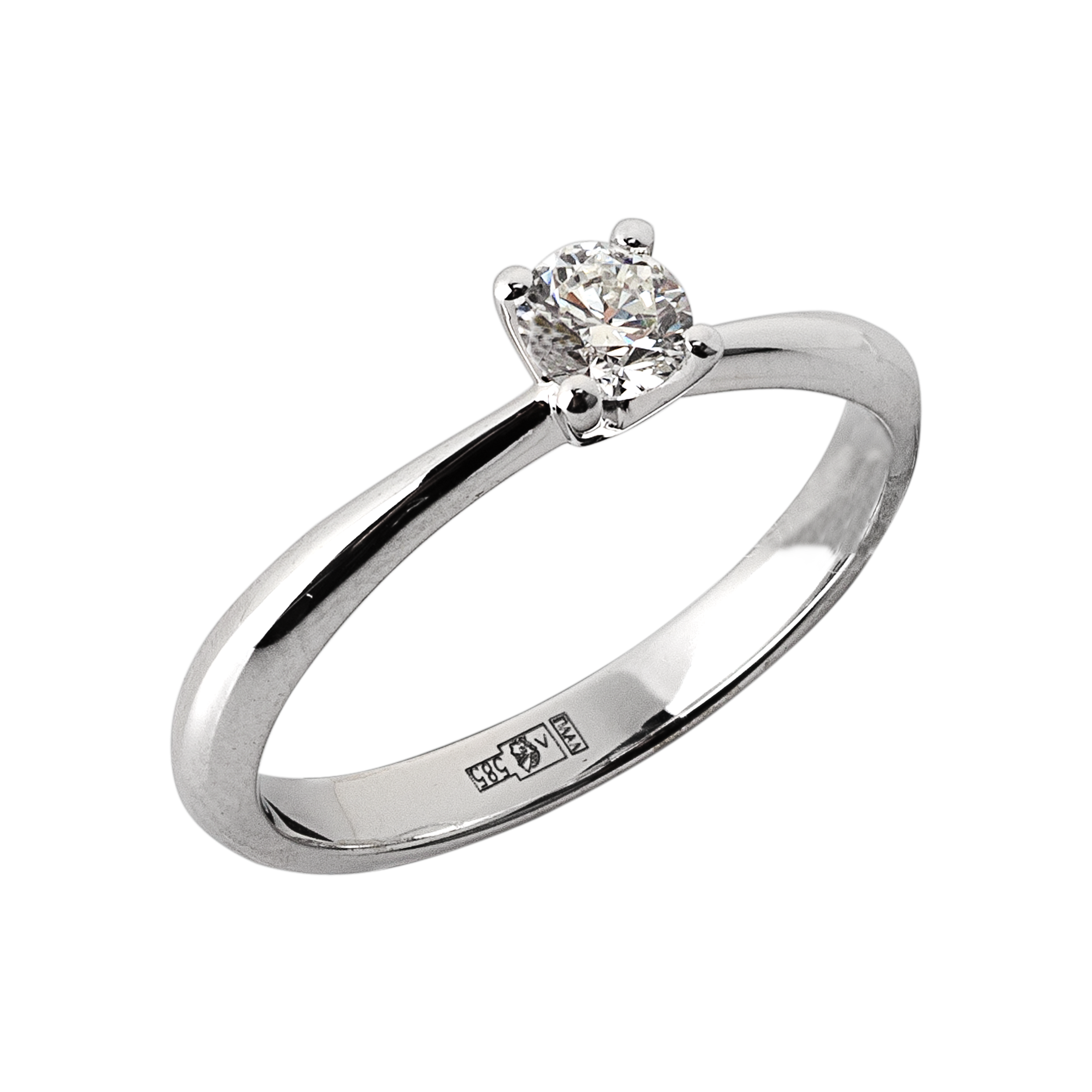 Помолвочное кольцо с бриллиантом 921251Б