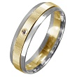 Обручальное кольцо с бриллиантом 472-010-975