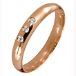 Обручальное кольцо с бриллиантом 102-030-540