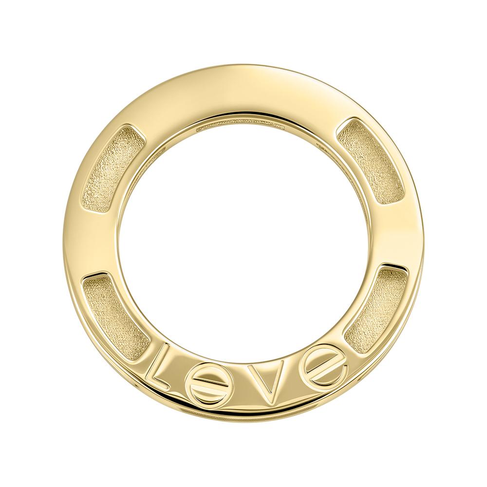 Подвеска  из желтого золота с бриллиантами 934553Б