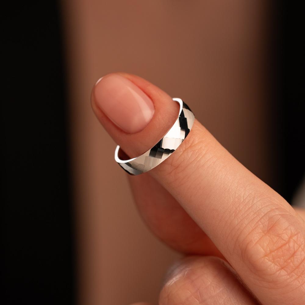 Обручальное кольцо из белого золота 510-000-1011