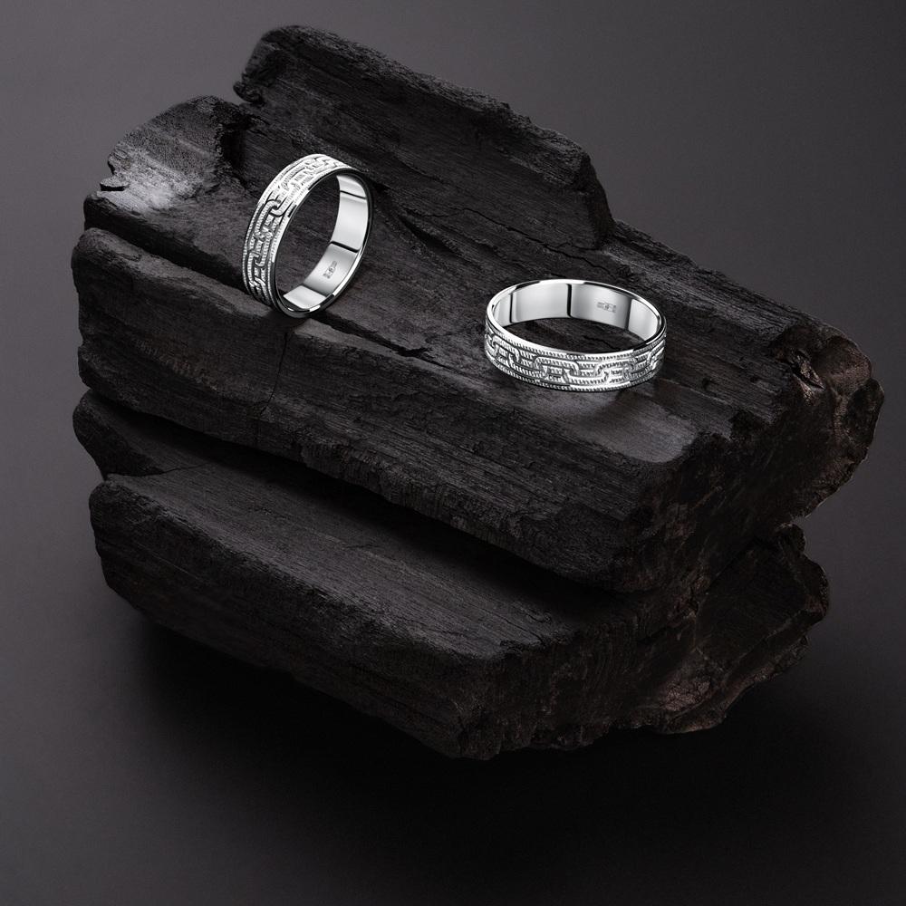 Обручальное кольцо из белого золота 510-000-1016