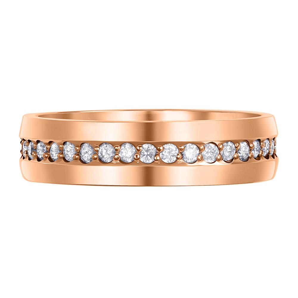 Обручальное кольцо с бриллиантами 202-460-352