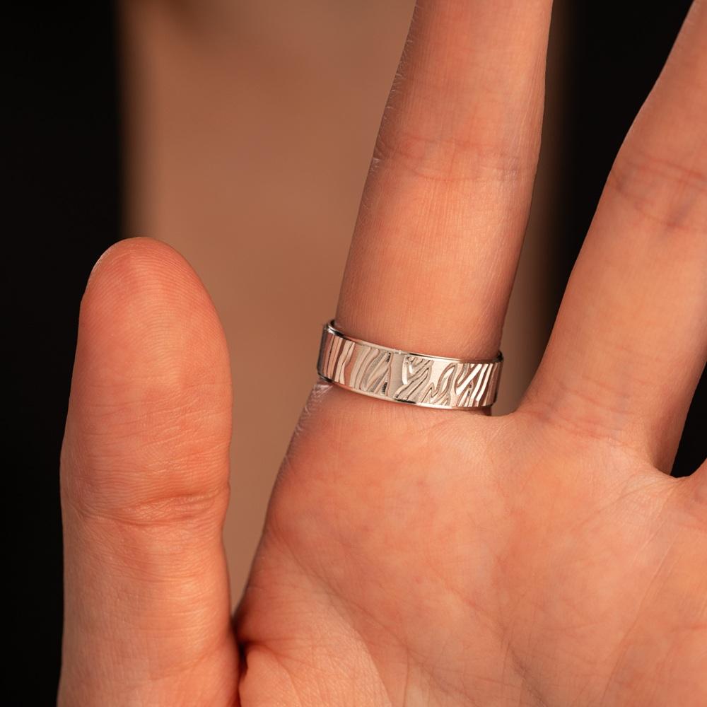 Обручальное кольцо из белого золота 510-000-089