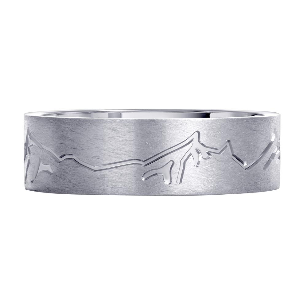 Обручальное кольцо из белого золота 510-000-197