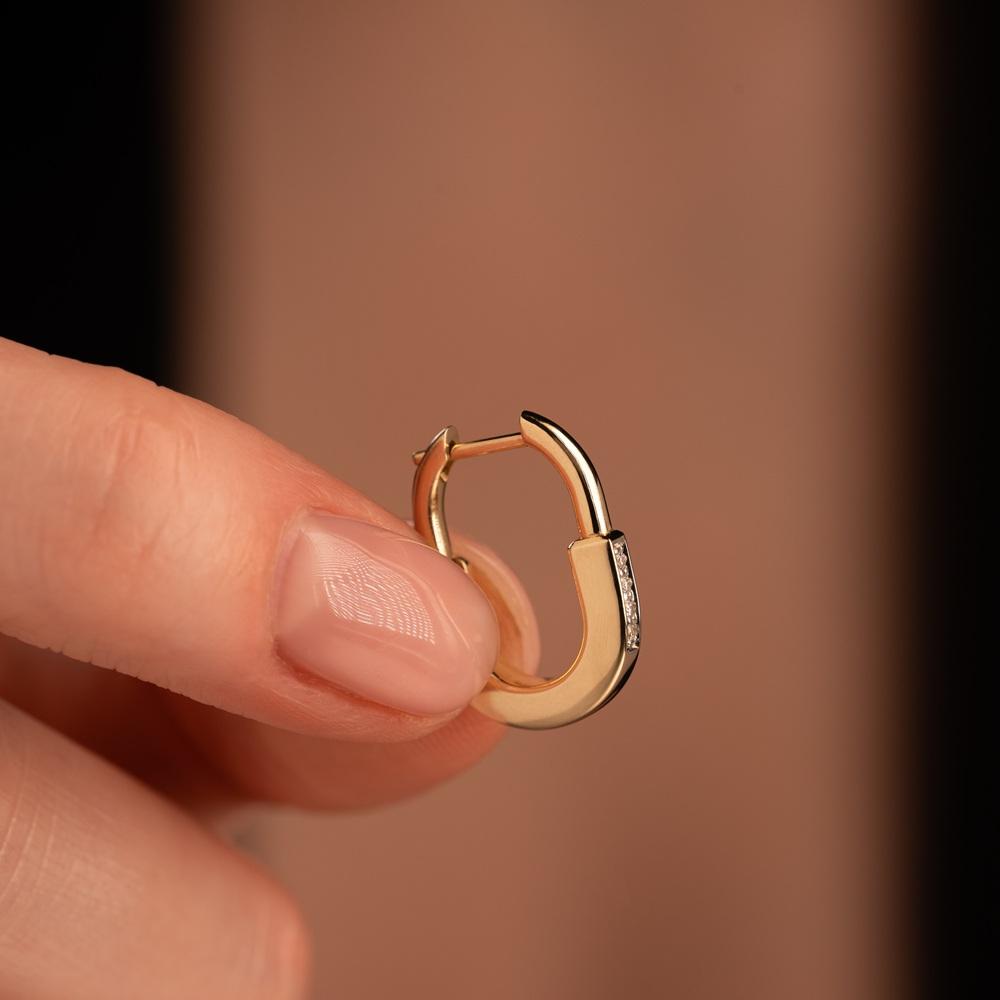 Серьги из золота с бриллиантами 932933Б