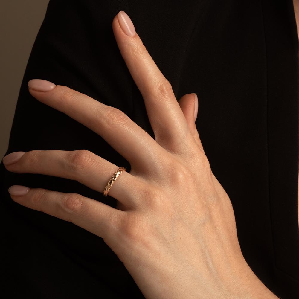 Кольцо красное золото 585 пробы 911739