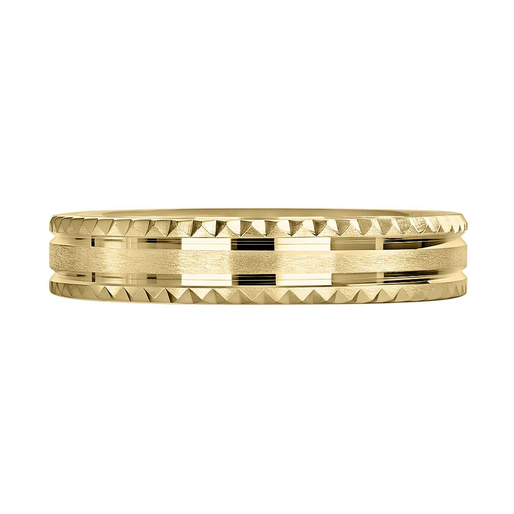 Обручальное кольцо из желтого золота 520-000-1029