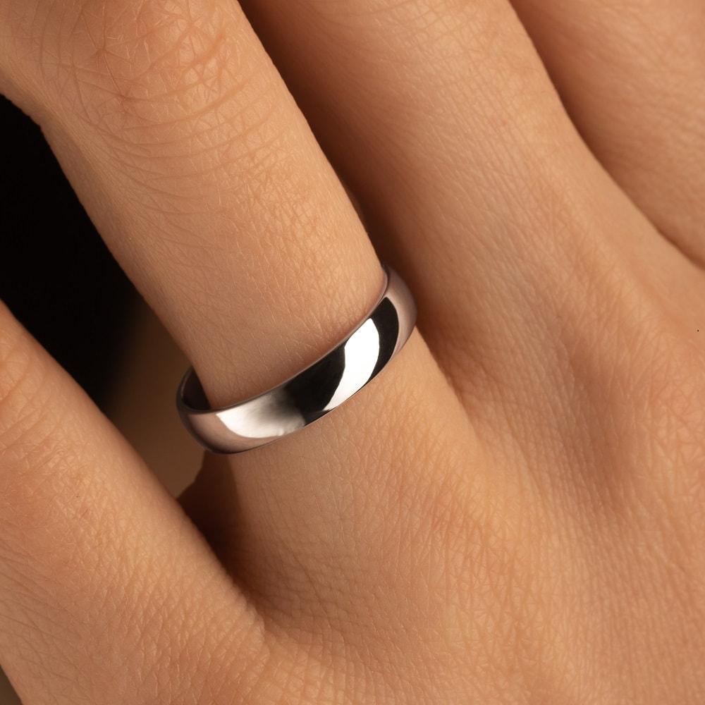 Обручальное кольцо из серебра 010-000-640