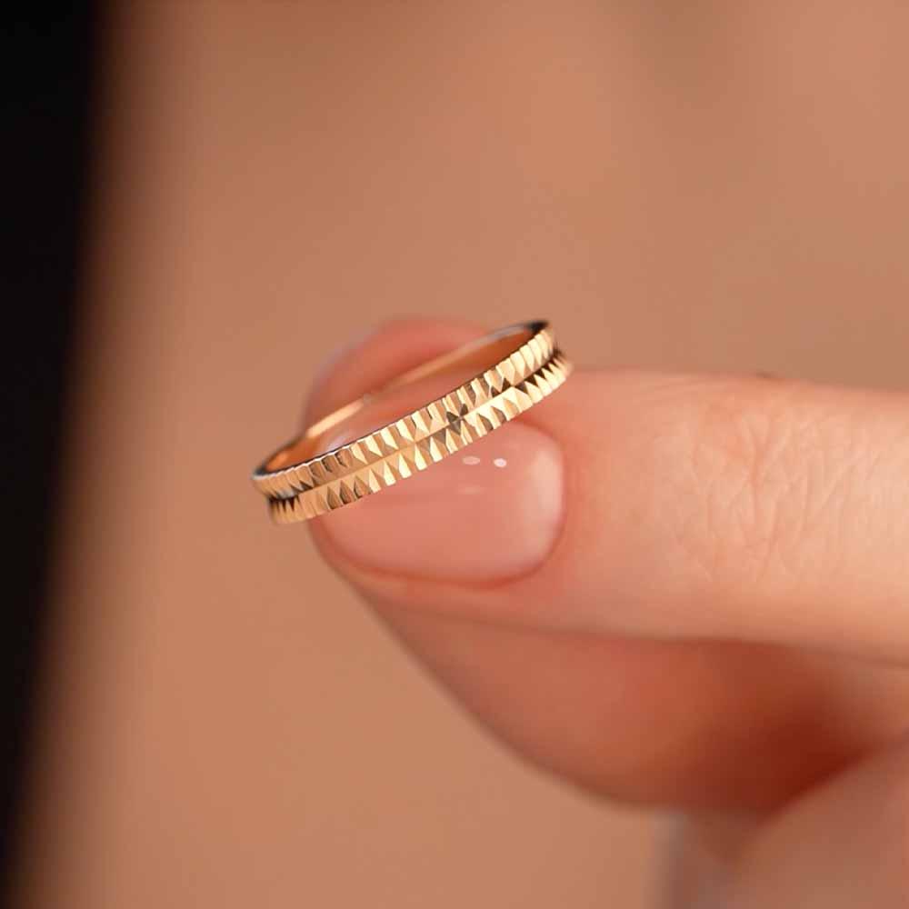 Обручальное кольцо из красного золота 500-000-1027