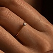 Кольцо из золота с бриллиантом 911065Б