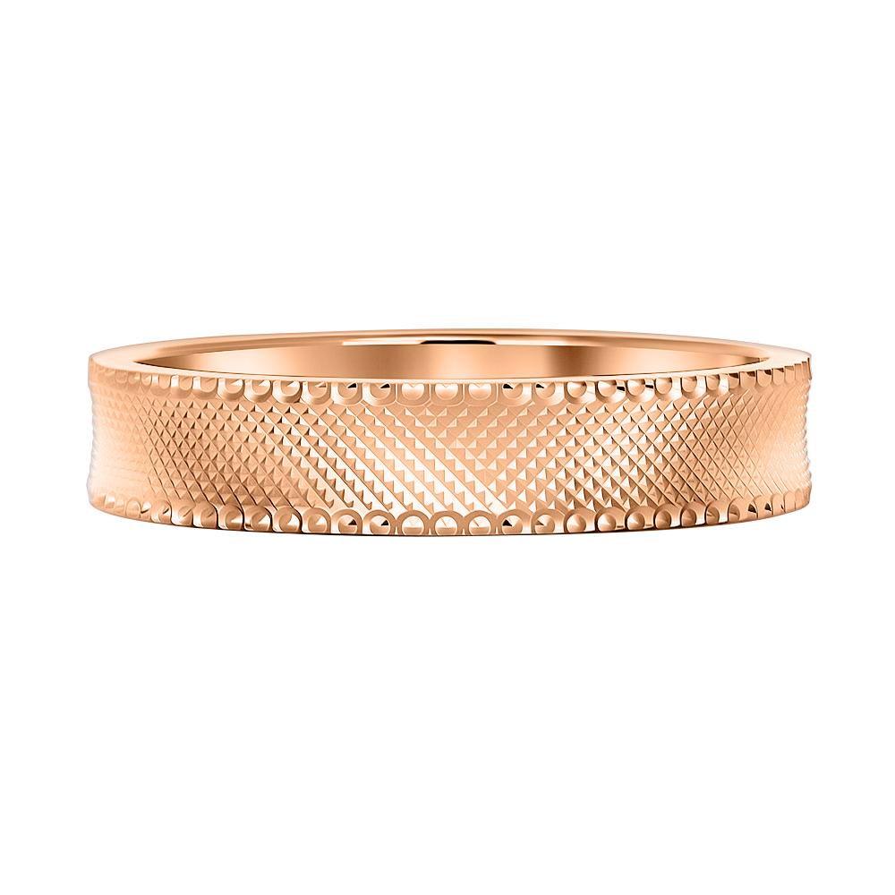 Обручальное кольцо из красного золота облегчённое 900-000-1001