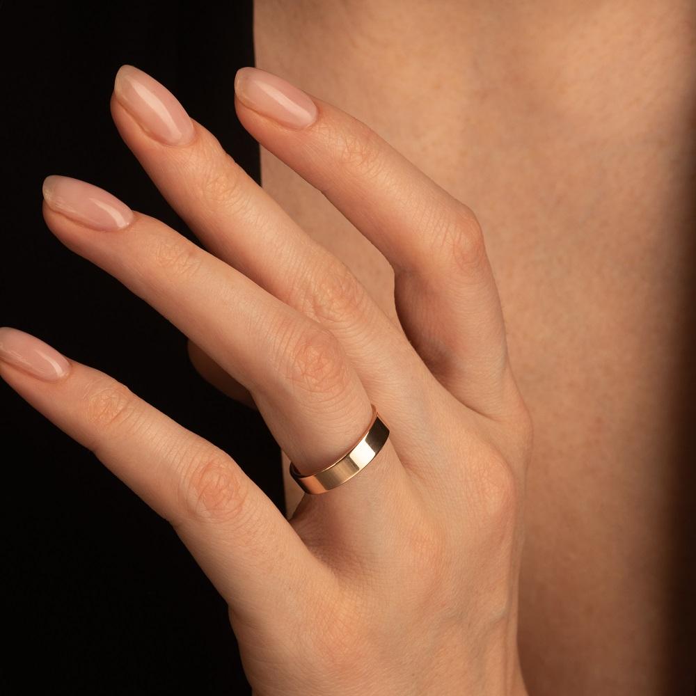 Обручальное кольцо из красного золота 200-000-327