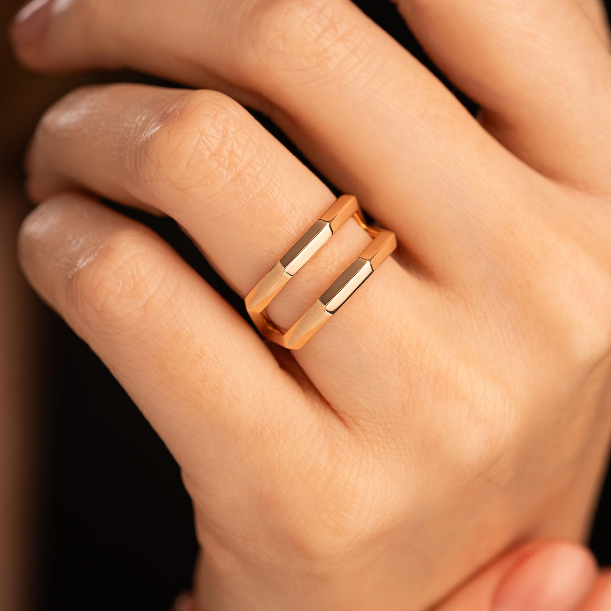 Кольцо из красного золота 9111059