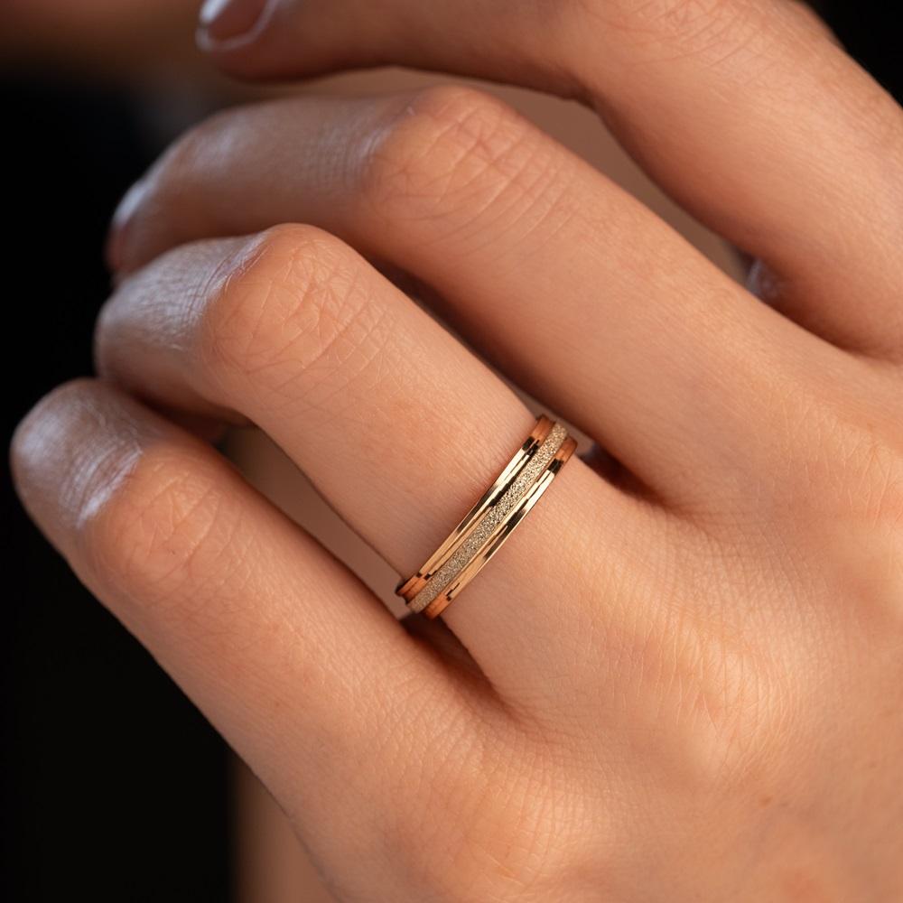 Обручальное кольцо из золота (синтеринг) 450-000-717