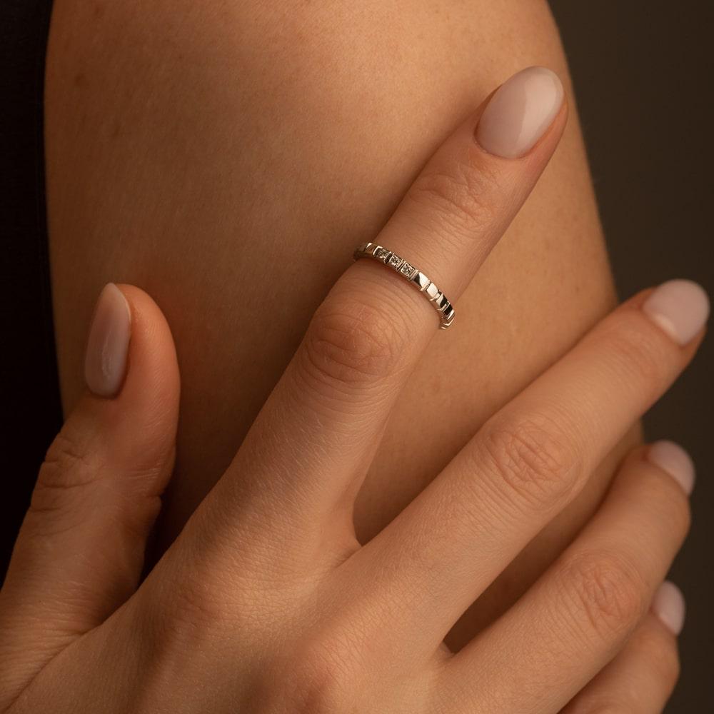 Обручальное кольцо из золота с 921456-2Б