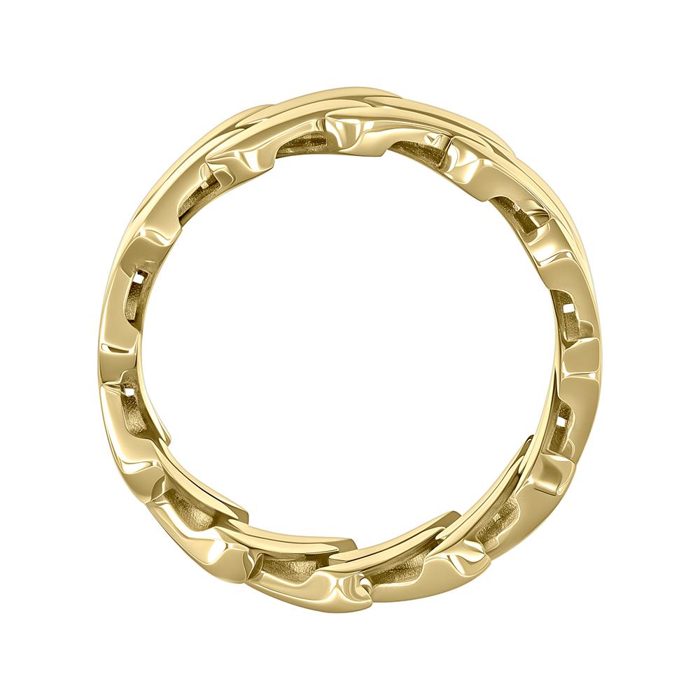 Кольцо из желтого золота с бриллиантами 931880ЧБ