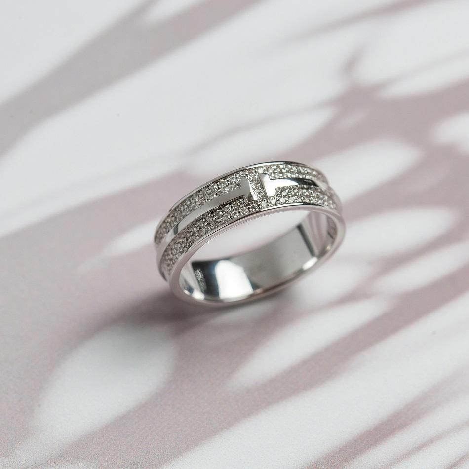 Кольцо из золота с бриллиантами 921414Б