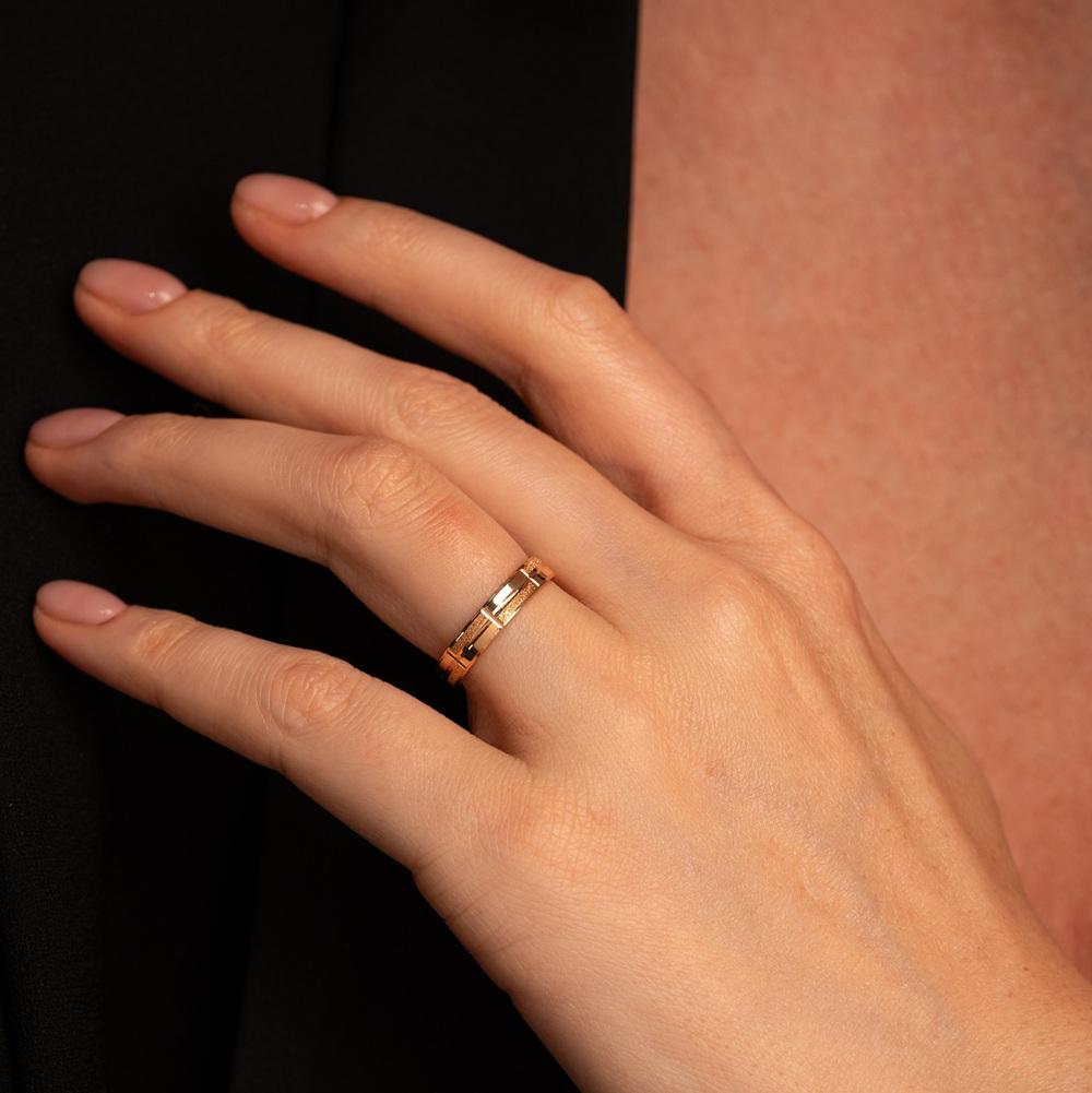 Обручальное кольцо из красного золота 200-000-732