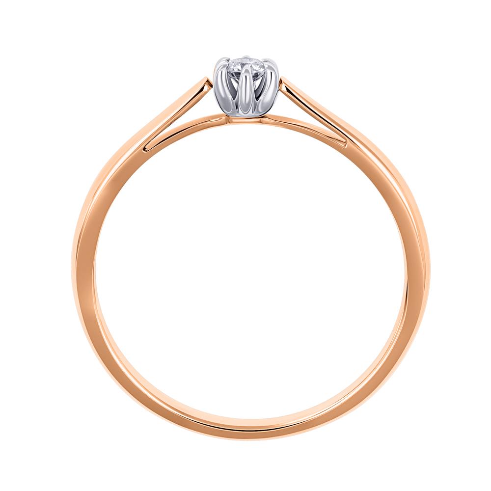 Кольцо из золота с бриллиантом 9111001-2Б