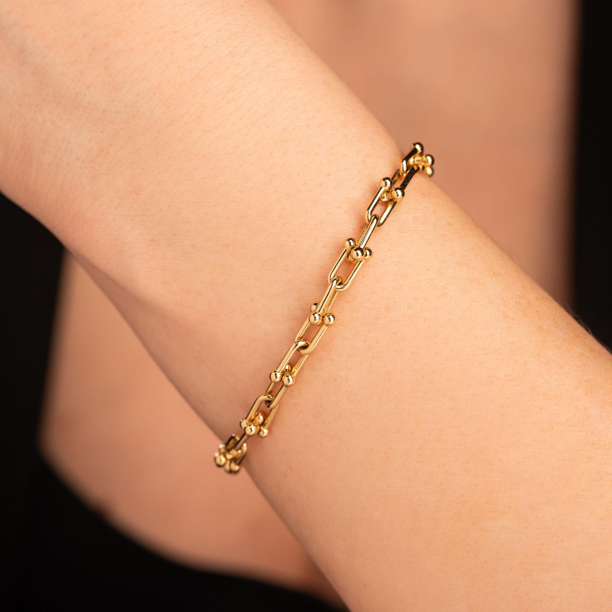 Браслет фактурный из желтого золота 935934