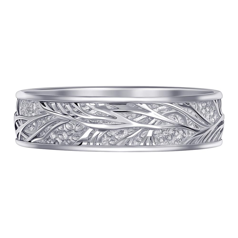 Кольцо из белого золота 921936