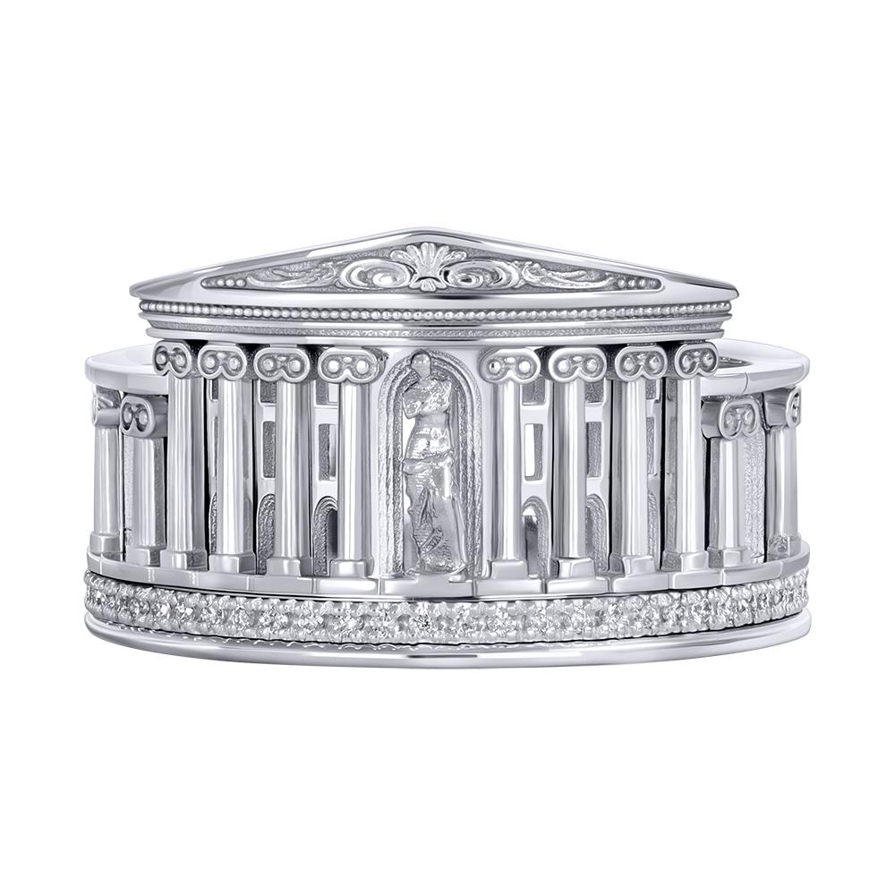 Кольцо из белого золота с бриллиантами 9211081Б