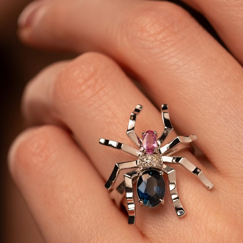 Кольцо из белого золота 921901С