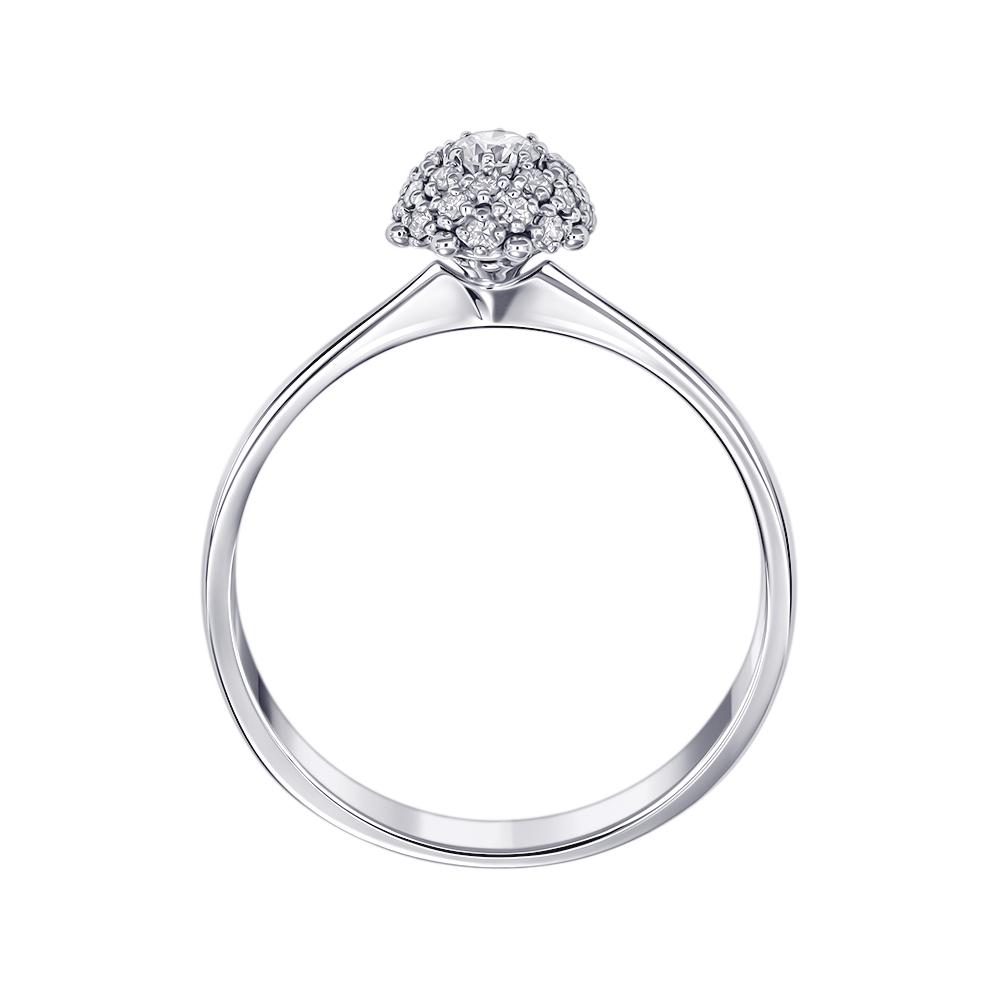 Кольцо из белого золота с бриллиантами 9211108Б