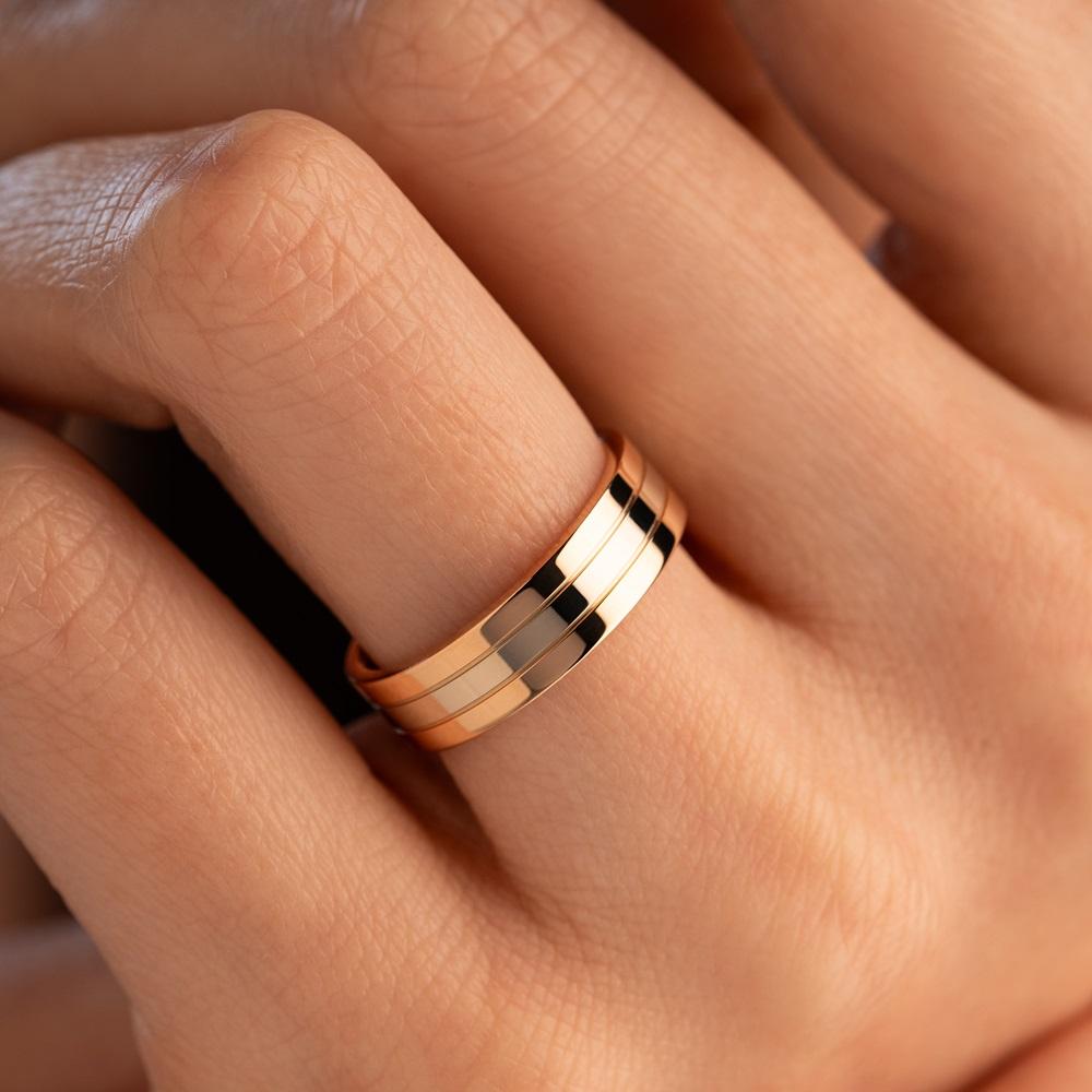 Обручальное кольцо из золота (синтеринг) 450-000-993