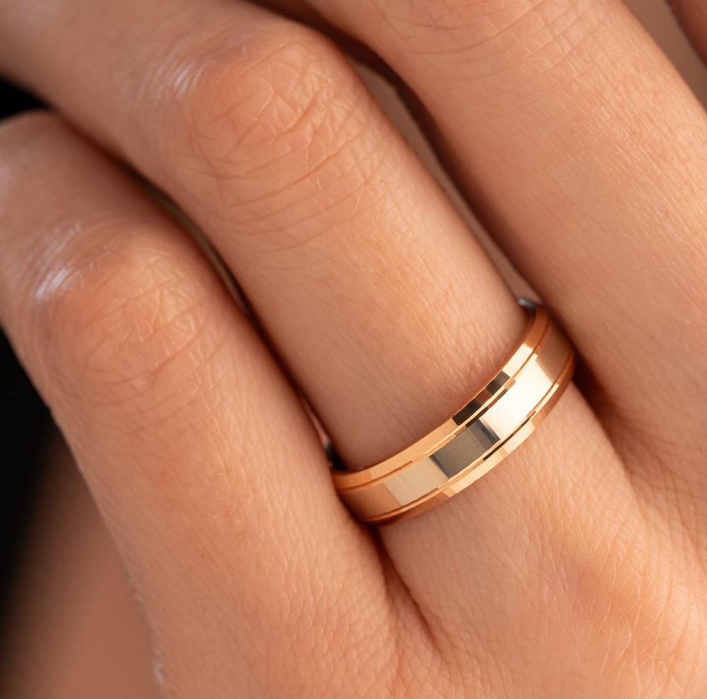 Обручальное кольцо из золота (синтеринг) 450-000-415