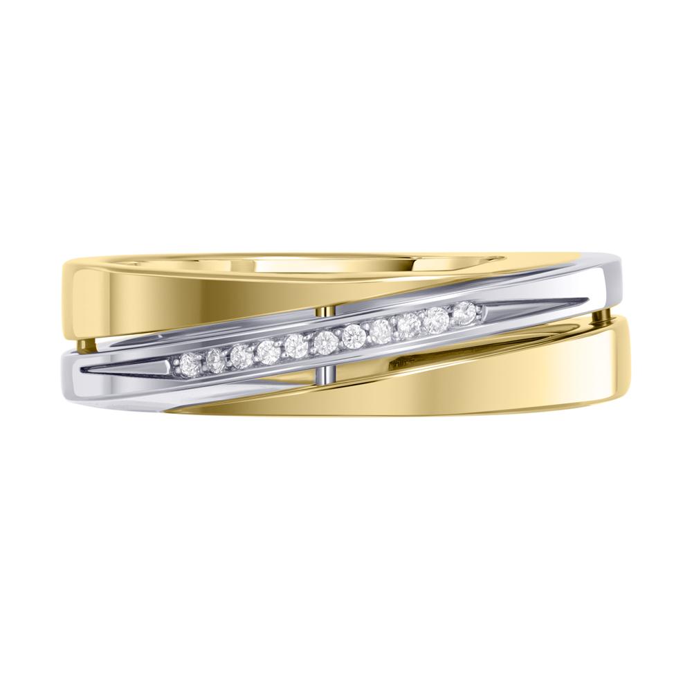 Обручальное кольцо с бриллиантами 931978Б