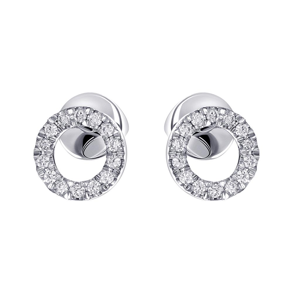 Серьги с бриллиантами 922833Б