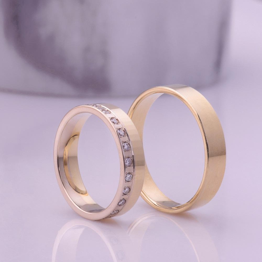 Обручальное кольцо с бриллиантами 442-240-860