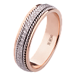 Обручальное кольцо с бриллиантом 432-600-406