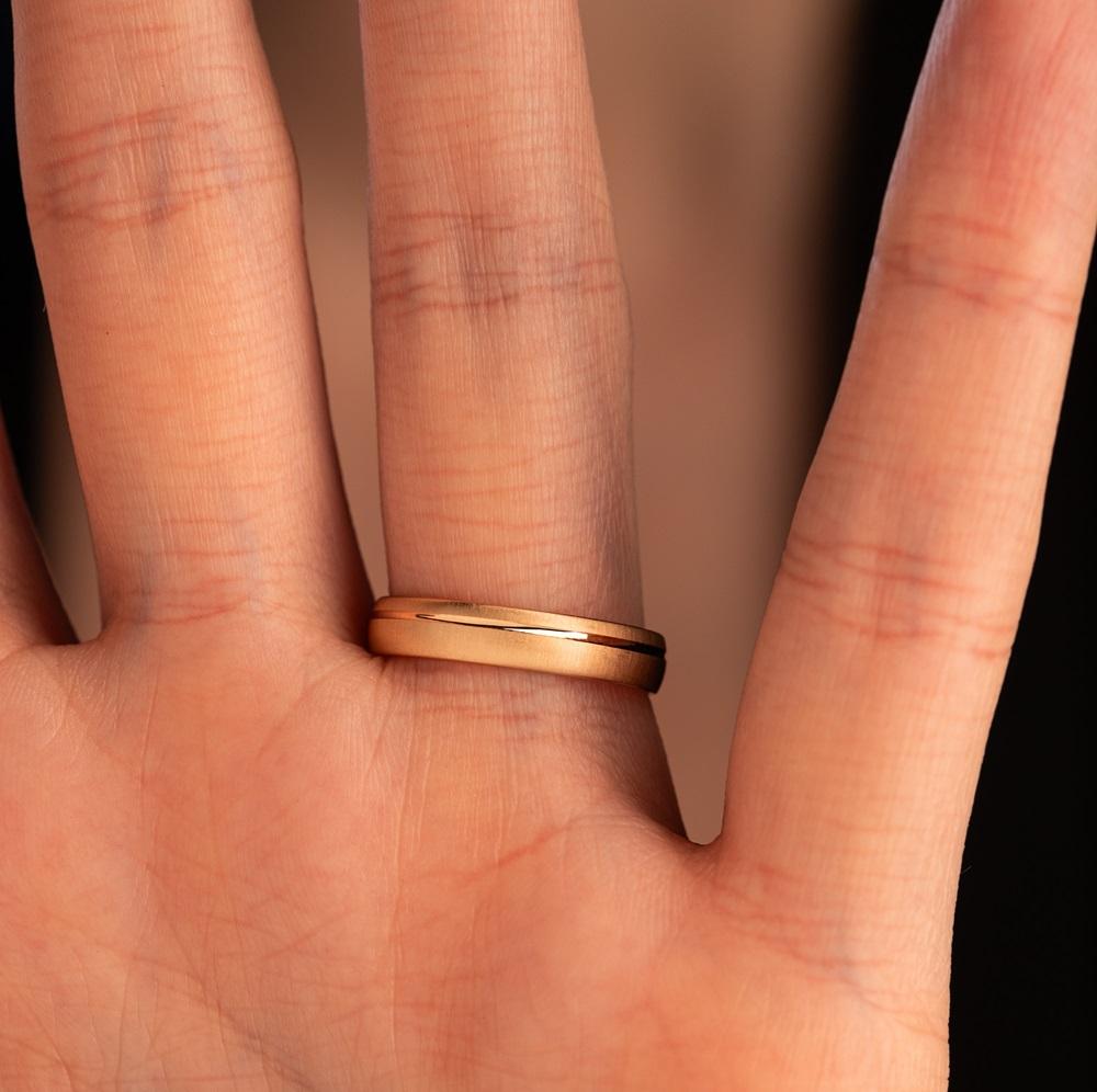 Обручальное кольцо из красного золота 200-000-719