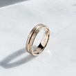 Обручальное кольцо из белого и красного золота 480-000-880